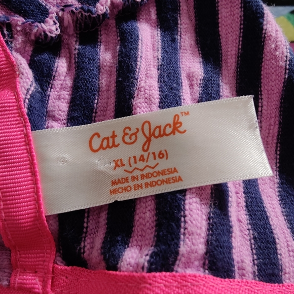 Purple and navy striped dress - Picture 3 of 4